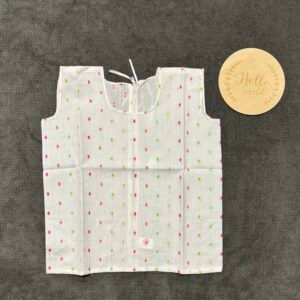 Baby Cotton Jabla / Sleeveless Vest – Soft Button-Front Top for Newborns & Infants