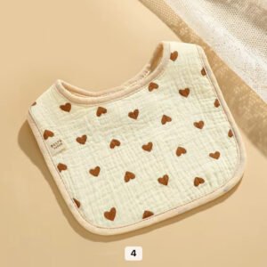 Baby U-Shaped Bib – Soft Cotton Drool & Feeding Bib for Newborns and Infants