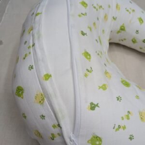 Soft Cotton Baby Feeding Pillow – Ergonomic Support Pillow for Breastfeeding & Bottle Feeding