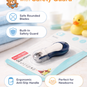 Baby Nail Cutter with Safety Guard – Newborn & Toddler Nail Trimmer, Anti-Slip Handle